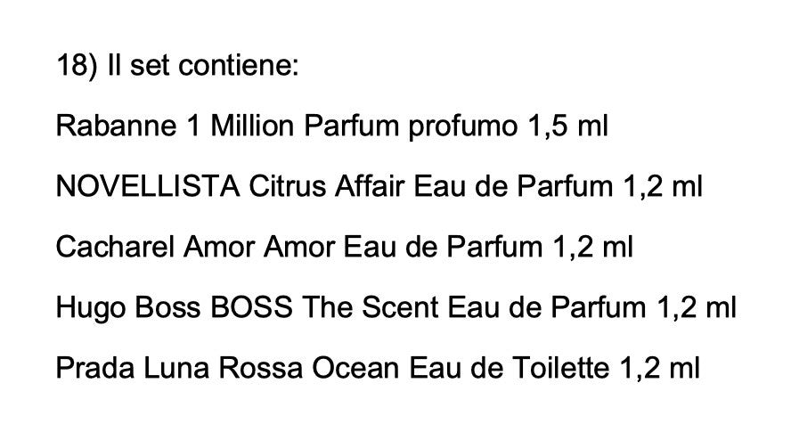 Set Miniature profumi