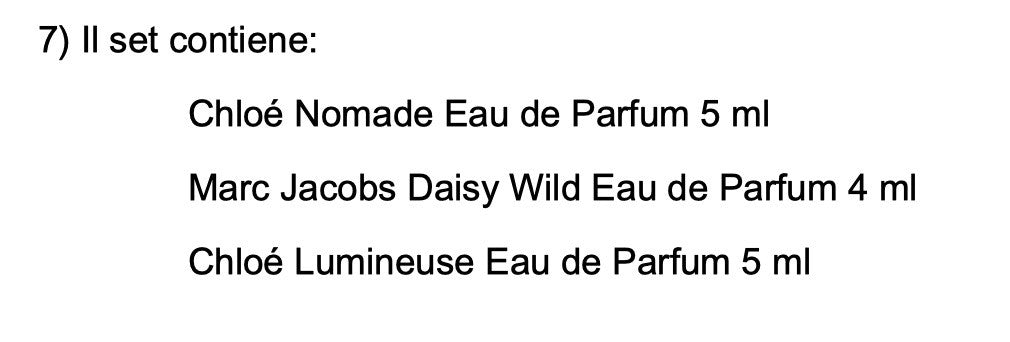 Set Miniature profumi A