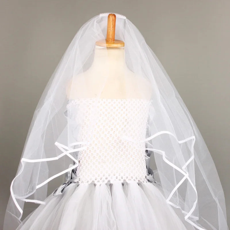 Abito tutù sposa morta bambina 
Costume Halloween in tulle