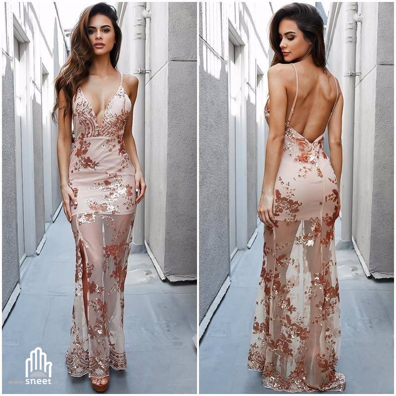 Sequinflow long dress