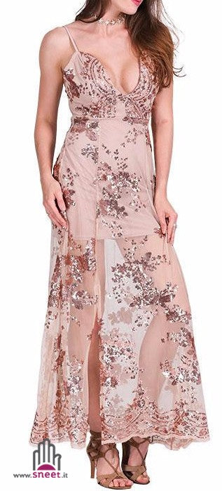 Sequinflow long dress