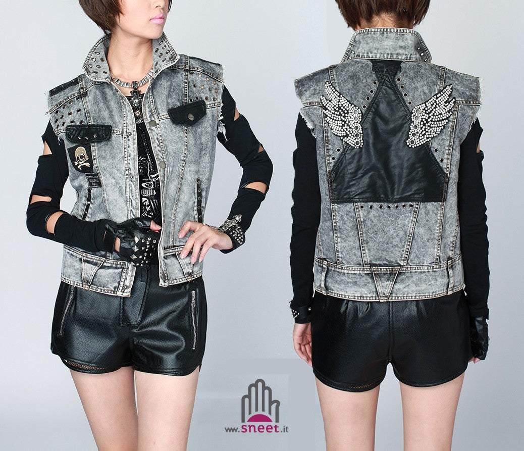 Pantalones cortos de piel sintética Julien