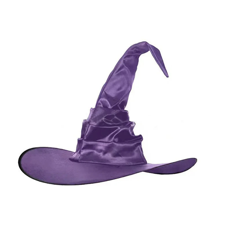 Cappello da strega grande pieghevole 
Con pendente ragno pipistrello