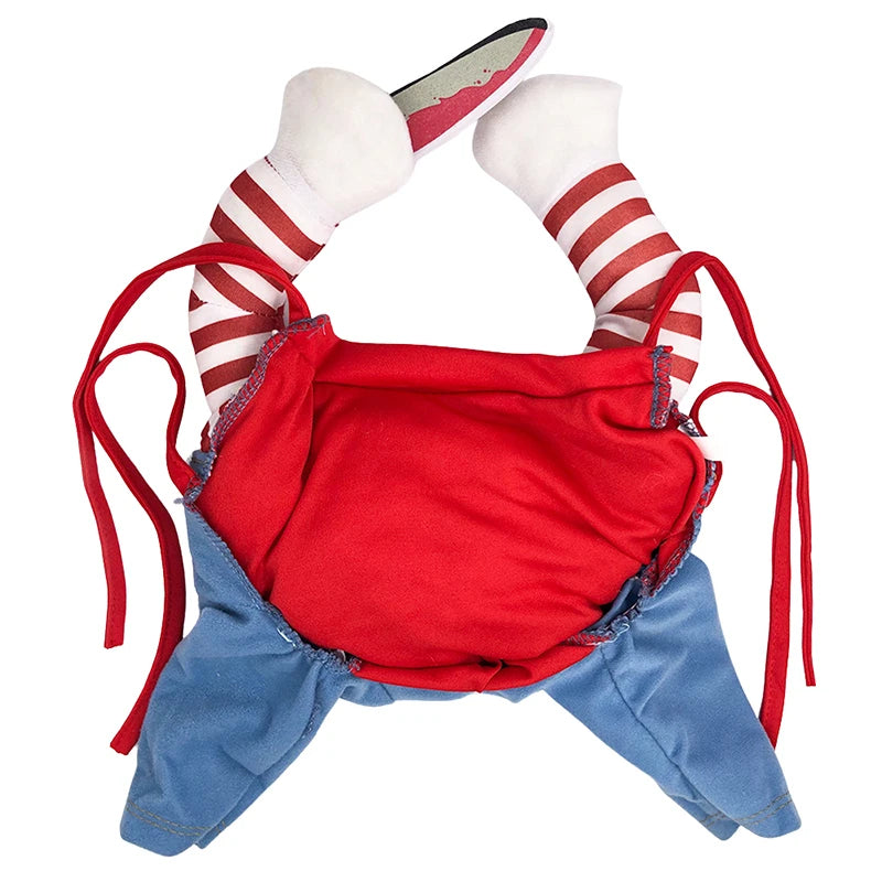 Costume gatto Halloween interno rosso e lacci sul retro — Dream Shop