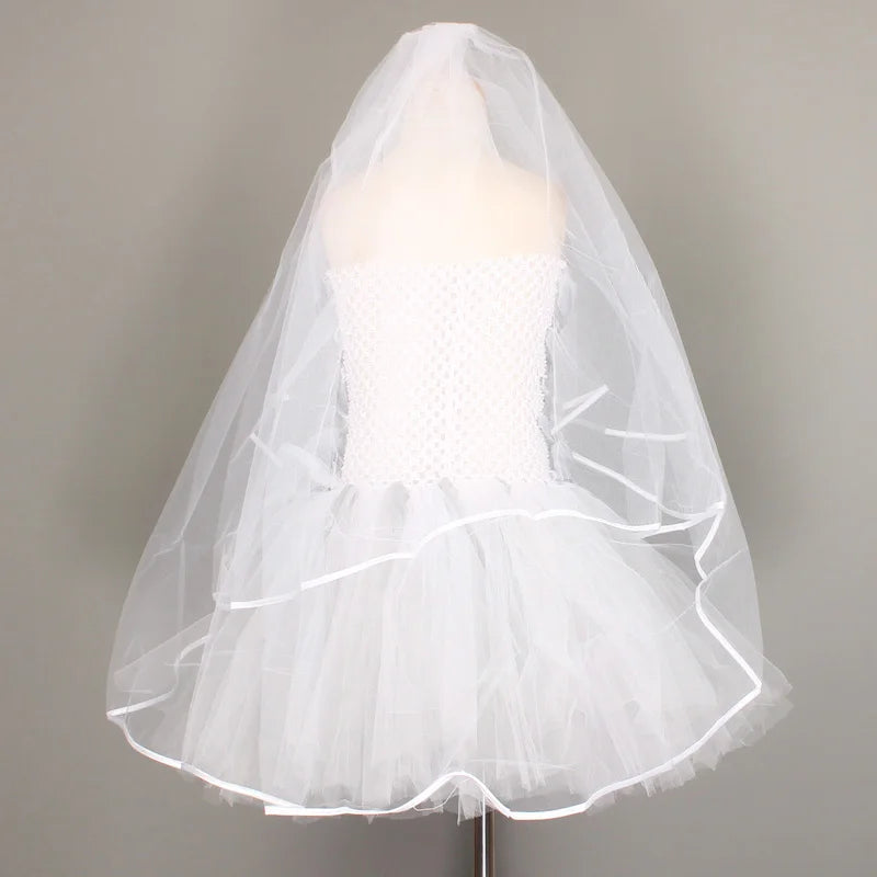 Abito tutù sposa morta bambina 
Costume Halloween in tulle