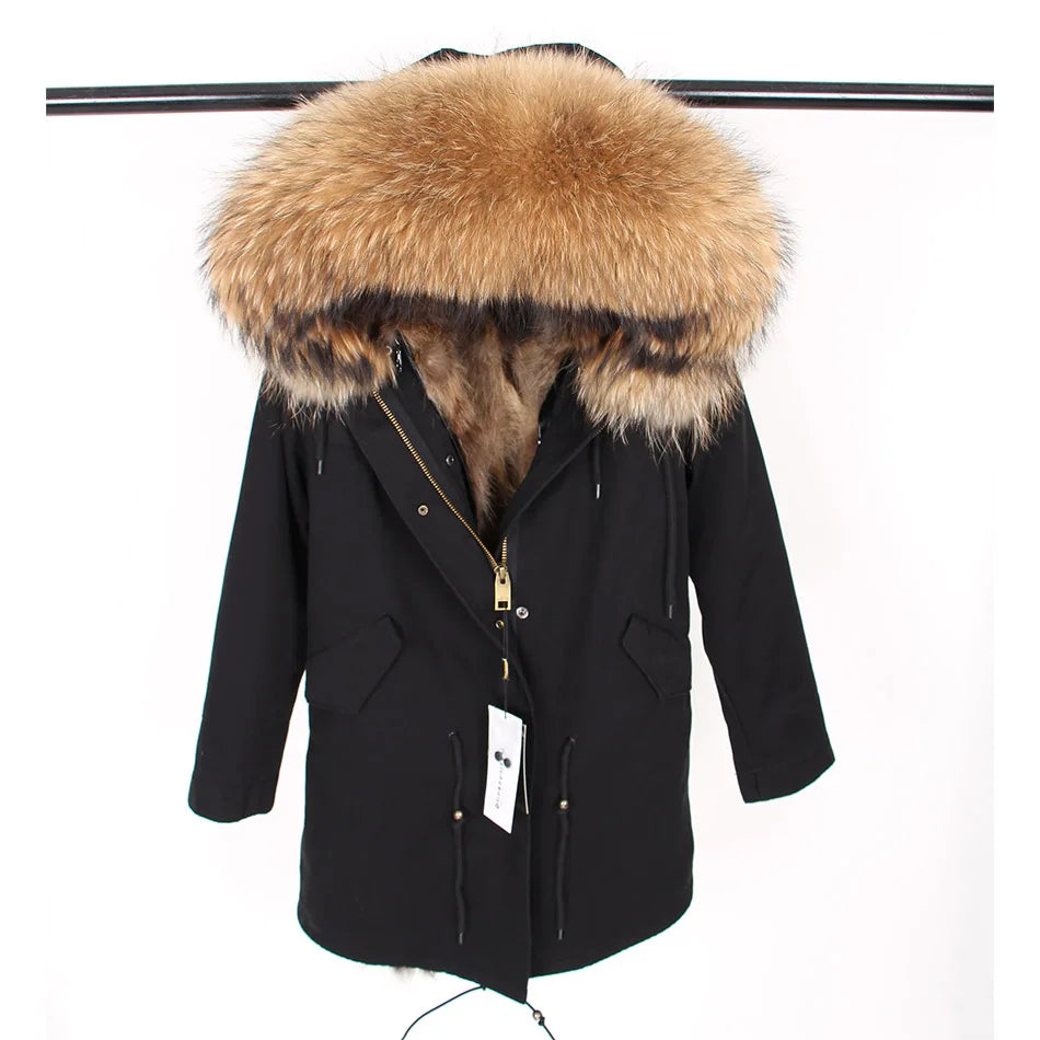 Black Real Parka