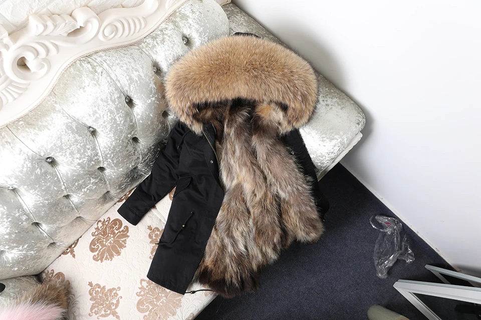 Black Real Parka