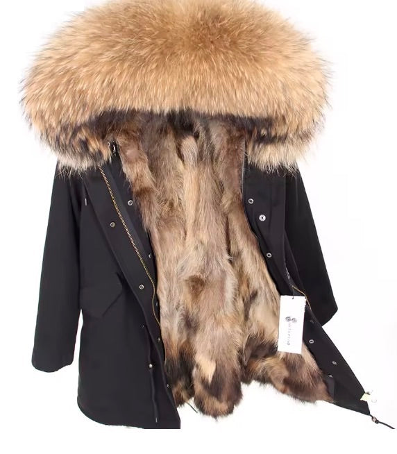 Black Real Parka
