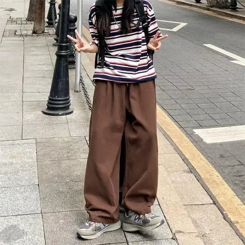 Pantaloni wide leg in denim morbido