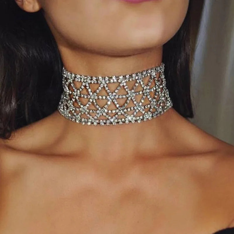 Collier strass Megaly