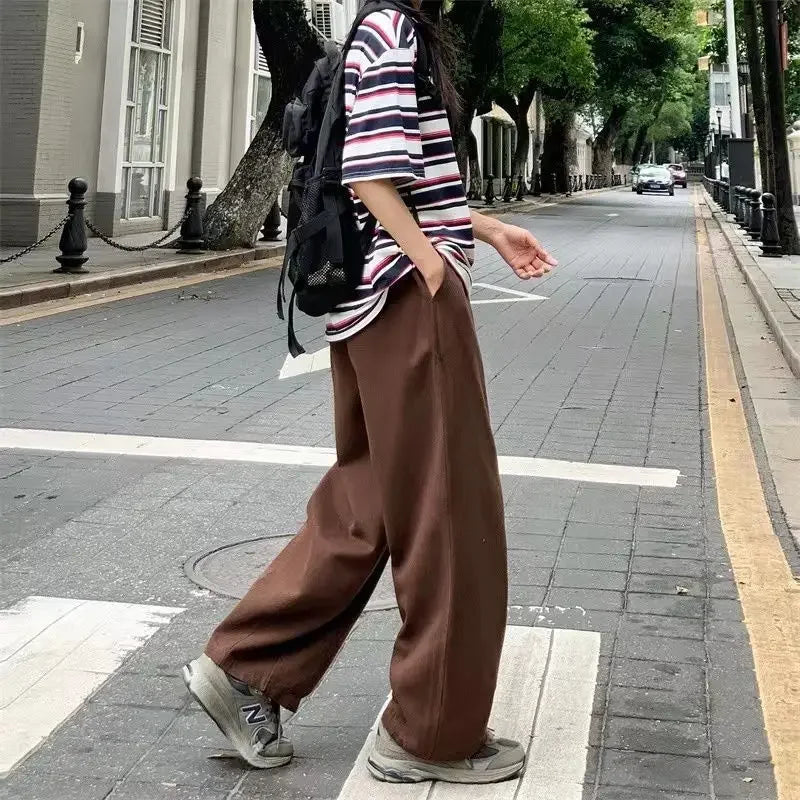 Pantaloni wide leg in denim morbido