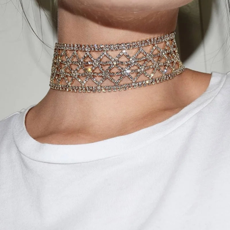 Collier strass Megaly