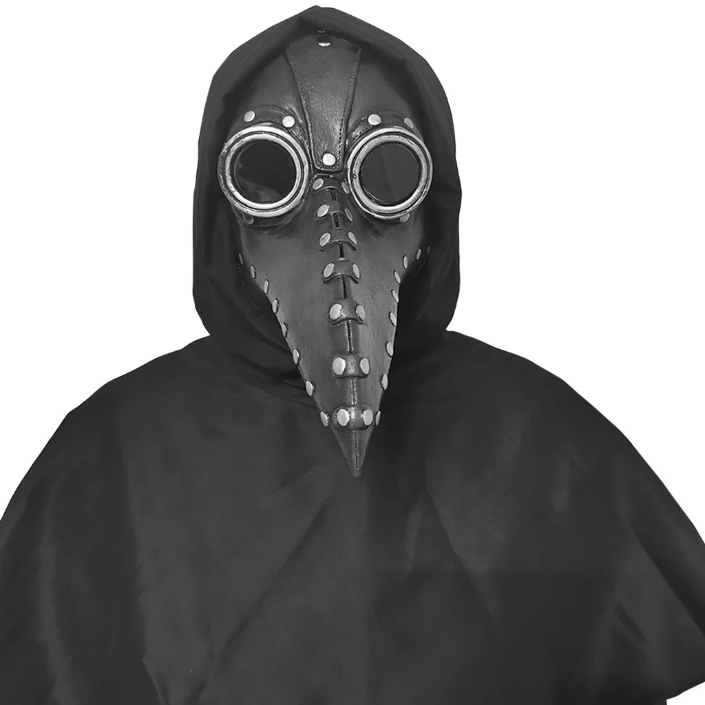 Maschera plague doctor nera e marrone steampunk — Dream Shop