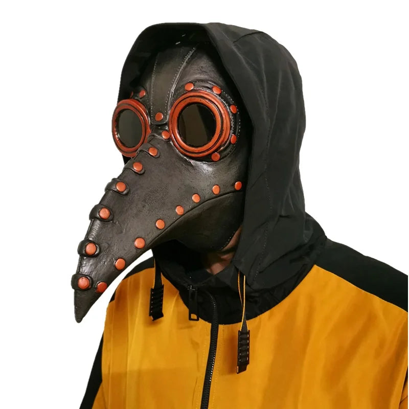 Maschera plague doctor becco lungo indossata — Dream Shop