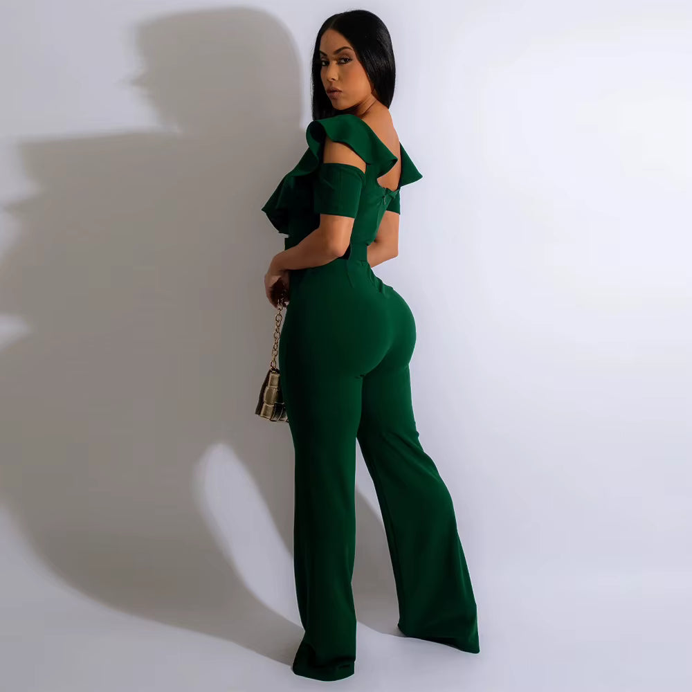 Jumpsuit Rjsberry Verd vista frontale | Dream Shop