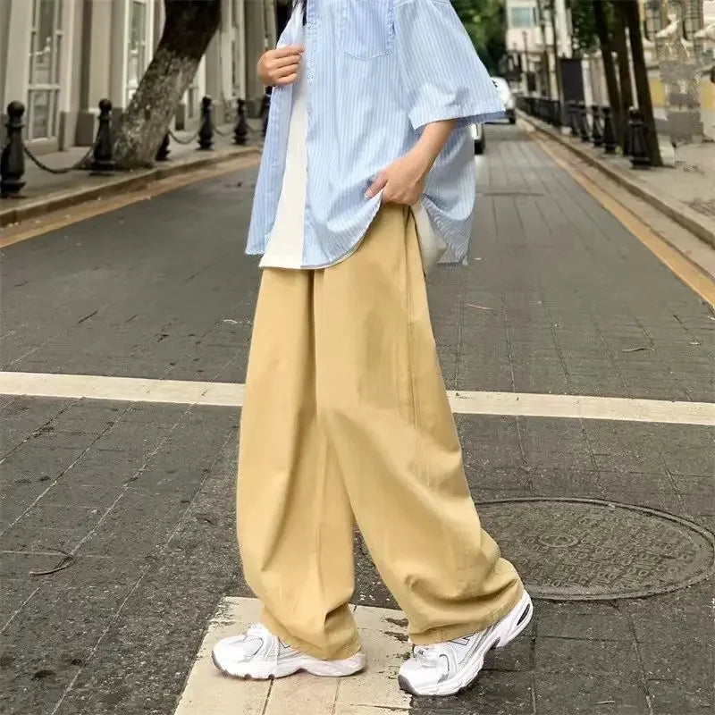 Pantaloni wide leg in denim morbido