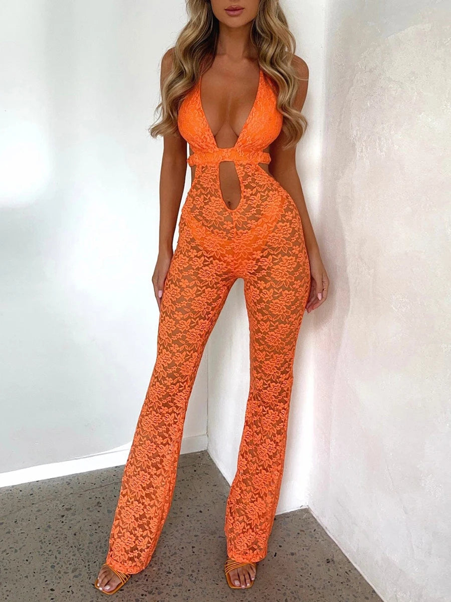 Catsuit pizzo Giovanha look serale — Dream Shop