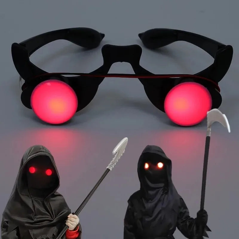 Occhiali luminosi LED rossi per costume horror — Dream Shop