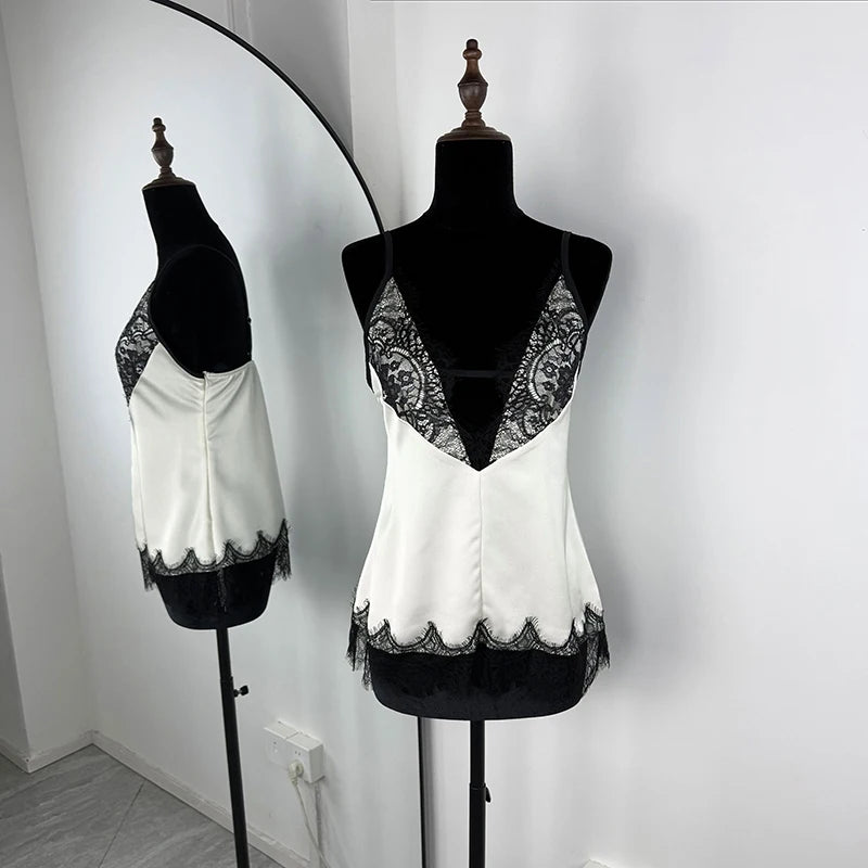 Completo 3 pezzi in raso con pizzo Completo Pizzo Lovable
