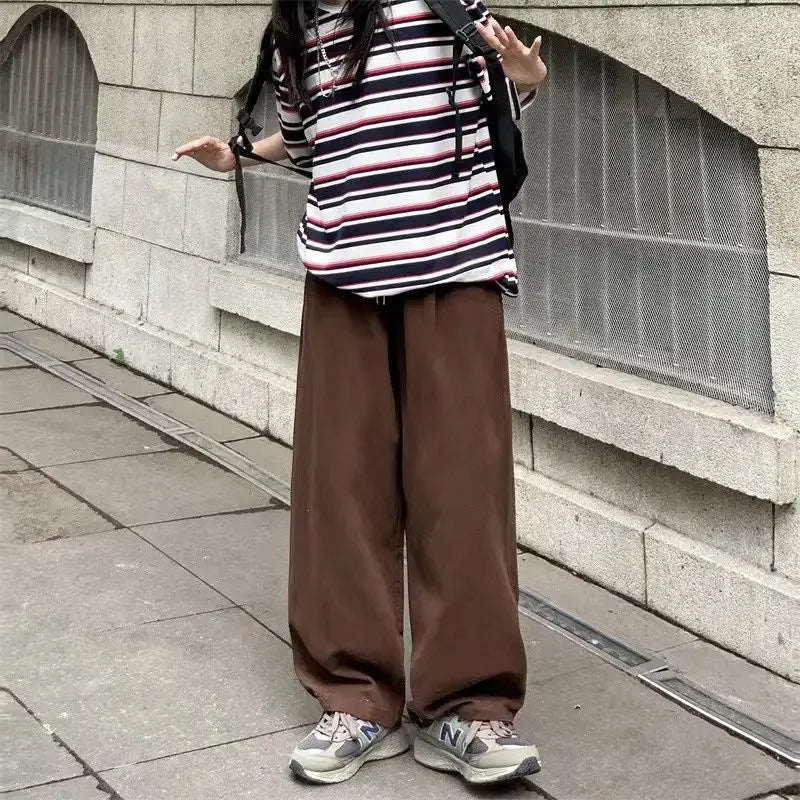 Pantaloni wide leg in denim morbido