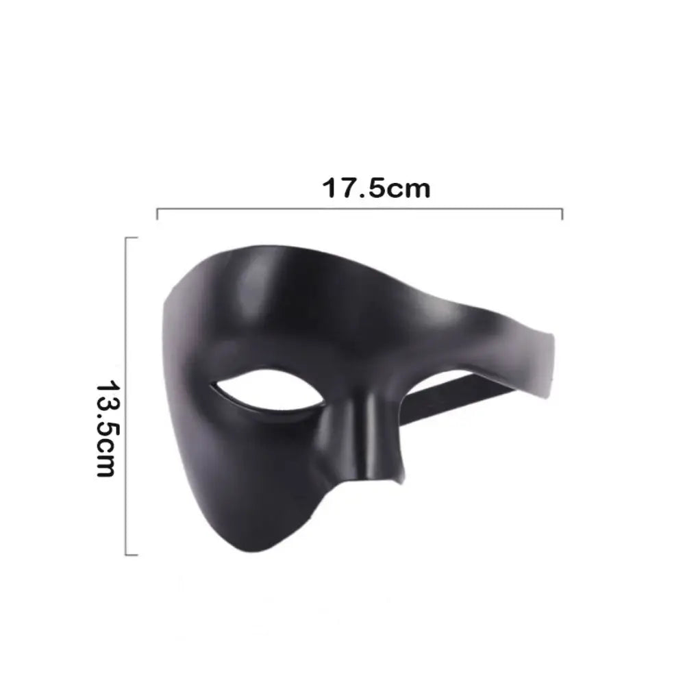 Maschera mezzo volto fantasma misure 17,5 cm — Dream Shop