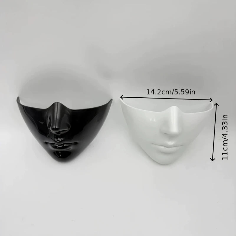 Mezza maschera viso nera dettaglio Halloween — Dream Shop