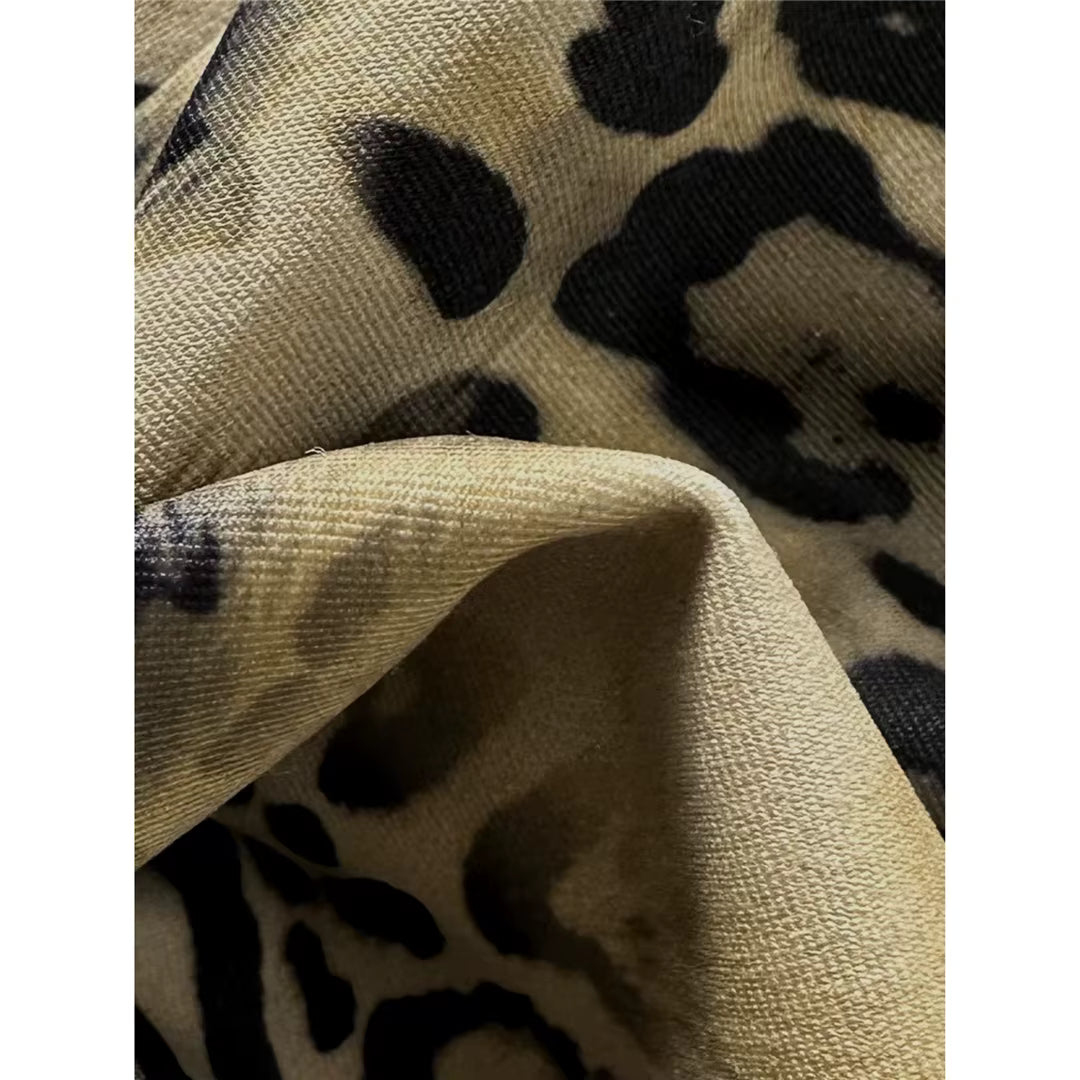 Bikini leopard rot 
Triangolo laccetti coppe removibili animalier