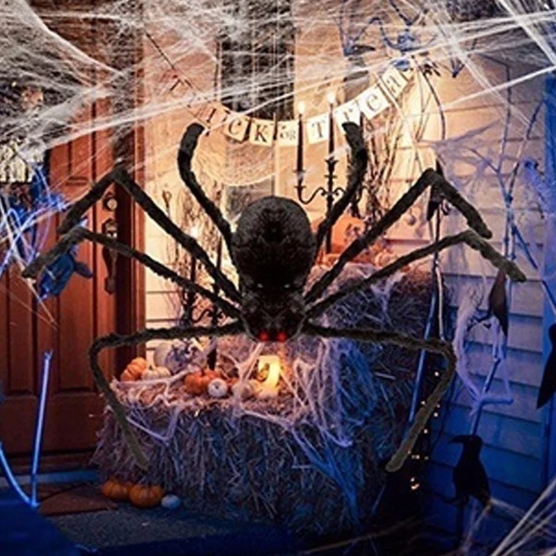 Ragno gigante Halloween all'ingresso con ragnatela — Dream Shop