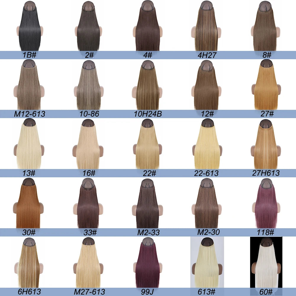 Clip-in hair extension available colour chart | Dream Shop