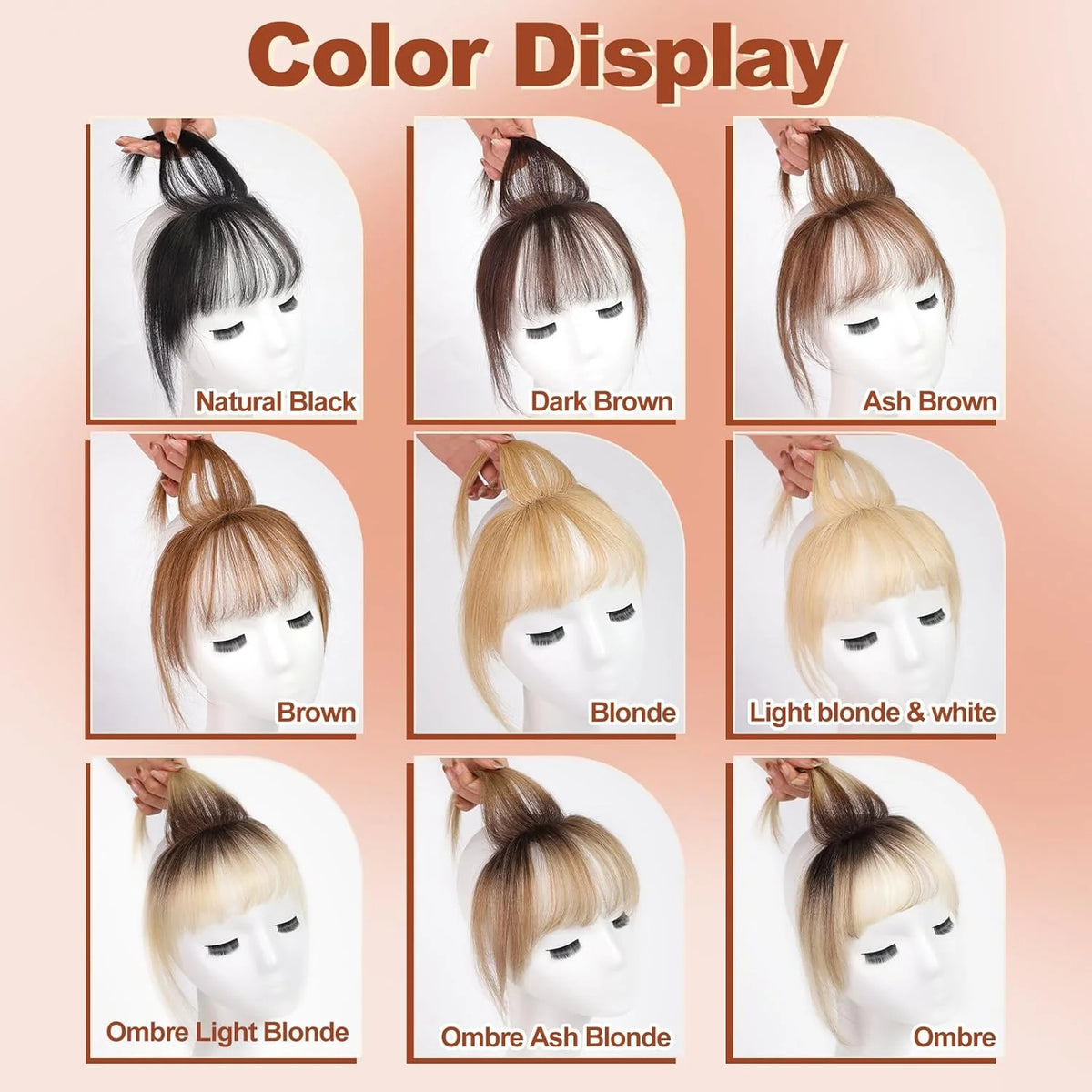 Flequillo postizo ALH005 tonos colores disponibles | Dream Shop