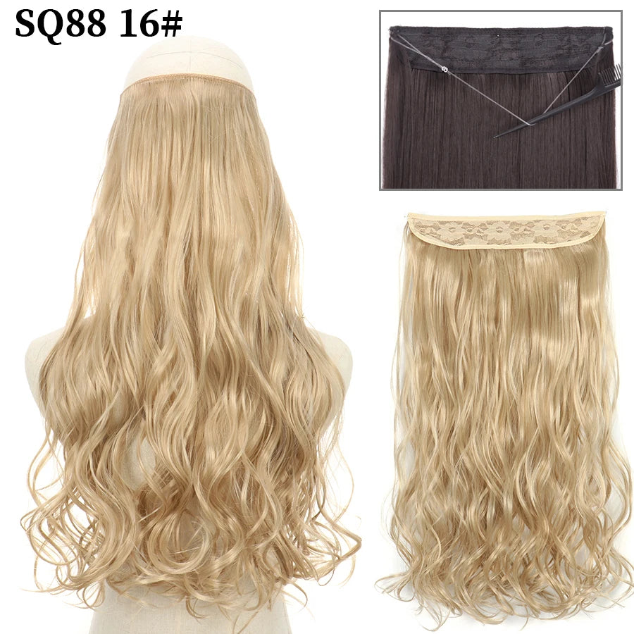 Wavy clip-in hair extension 16 Honey blonde | Dream Shop