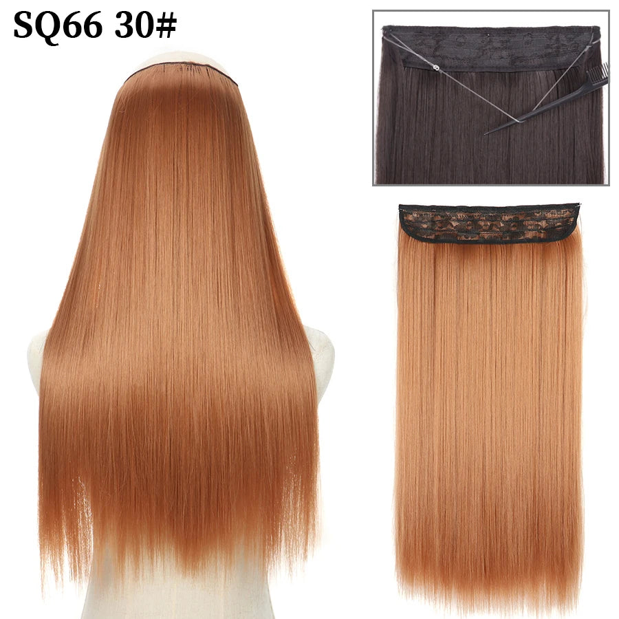 Straight clip-in hair extension 30 Copper auburn | Dream Shop