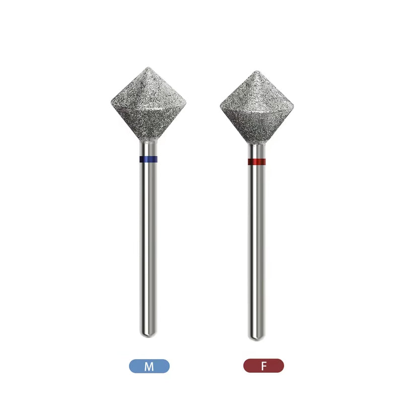 Diamond nail drill bit set of 2 cones medium and fine variant — Dream Shop