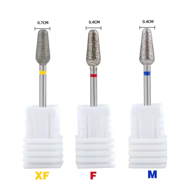 Diamond nail drill bit set of 3 flame bits variant — Dream Shop