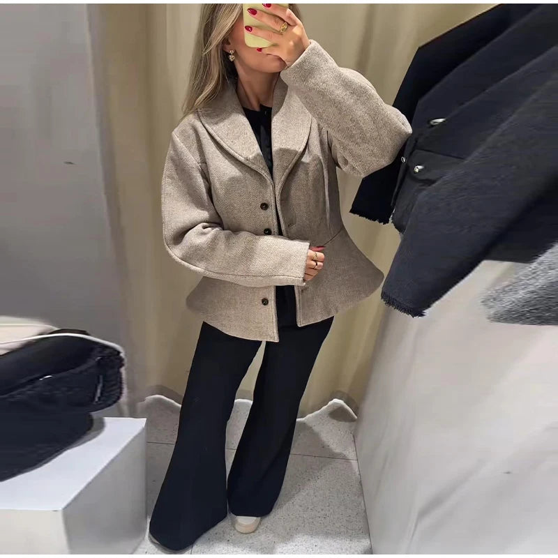 Giacca blazer scampanato Mariuska vista laterale vestibilità | Dream Shop