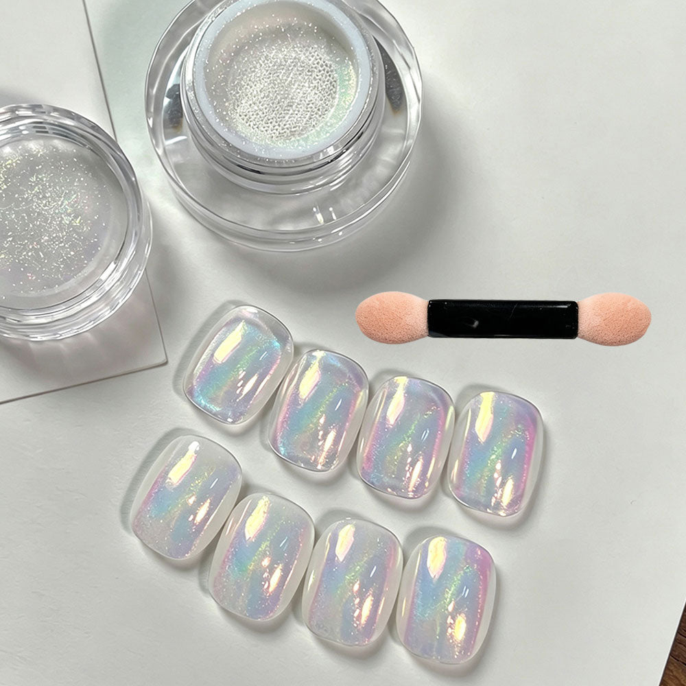 Diamond nail glitter opal aurora variant — Dream Shop
