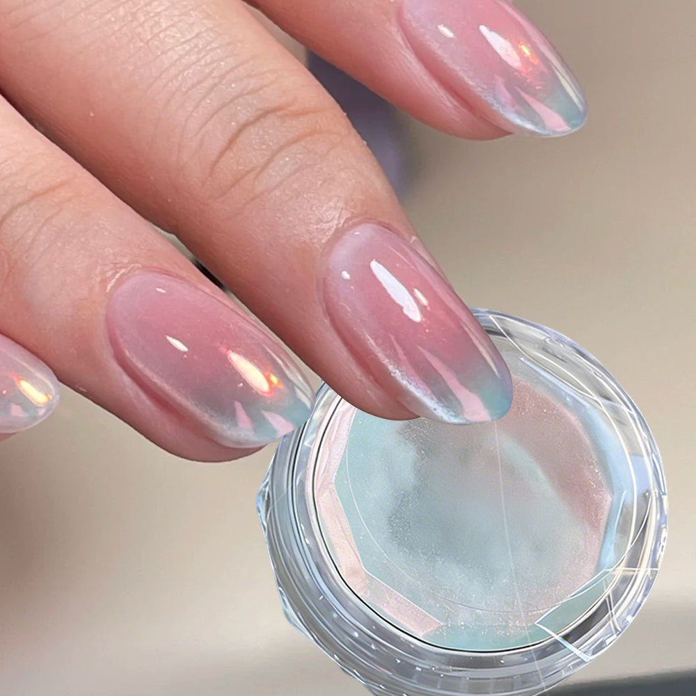 Diamond nail glitter pink aurora variant — Dream Shop