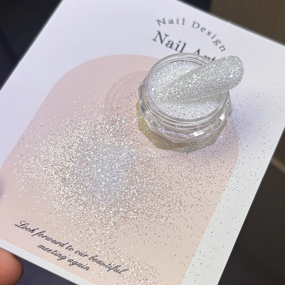 Diamond nail glitter open jar of sparkling powder — Dream Shop