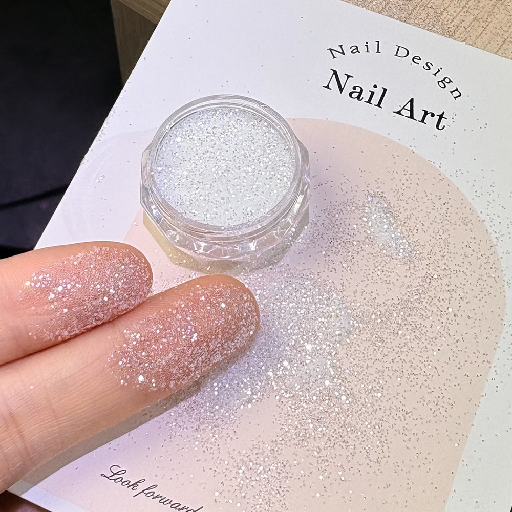 Diamond nail glitter fingers with sugar effect glitter — Dream Shop