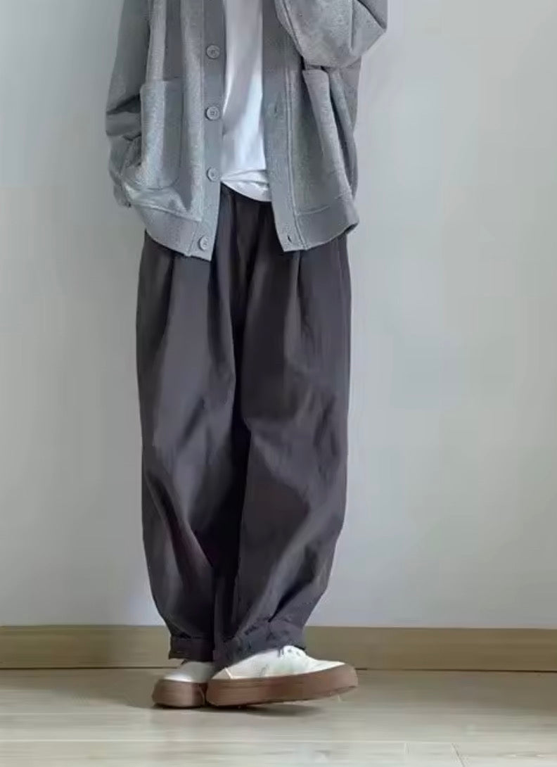 Pantaloni wide leg in denim morbido