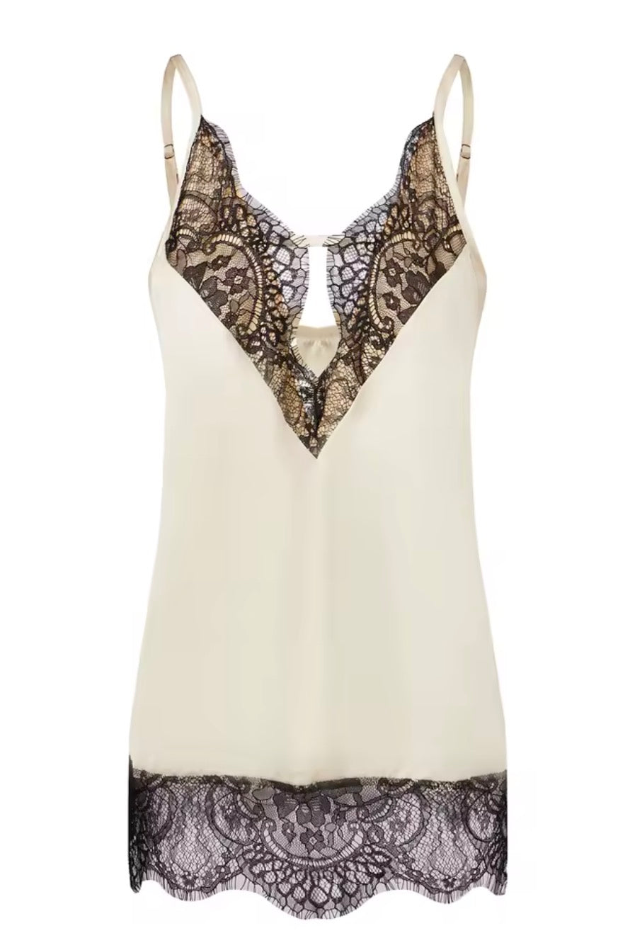 Completo 3 pezzi in raso con pizzo Completo Pizzo Lovable