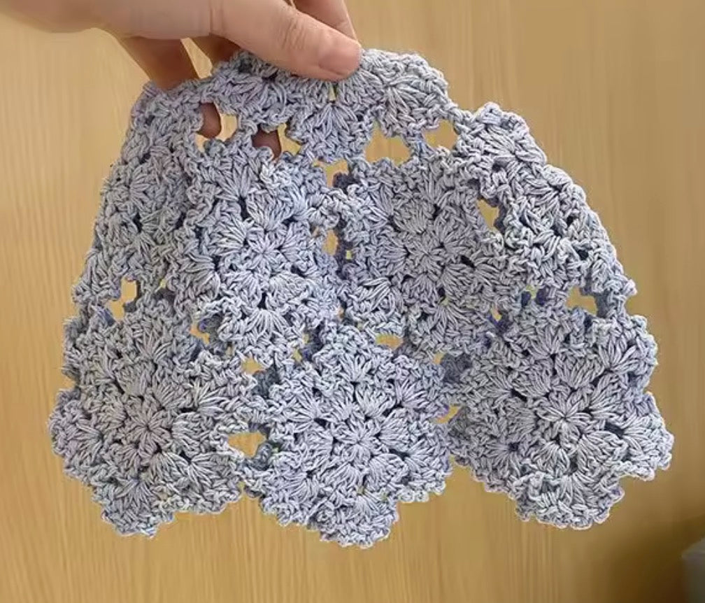 Papalina Crocket berretto traforato all'uncinetto