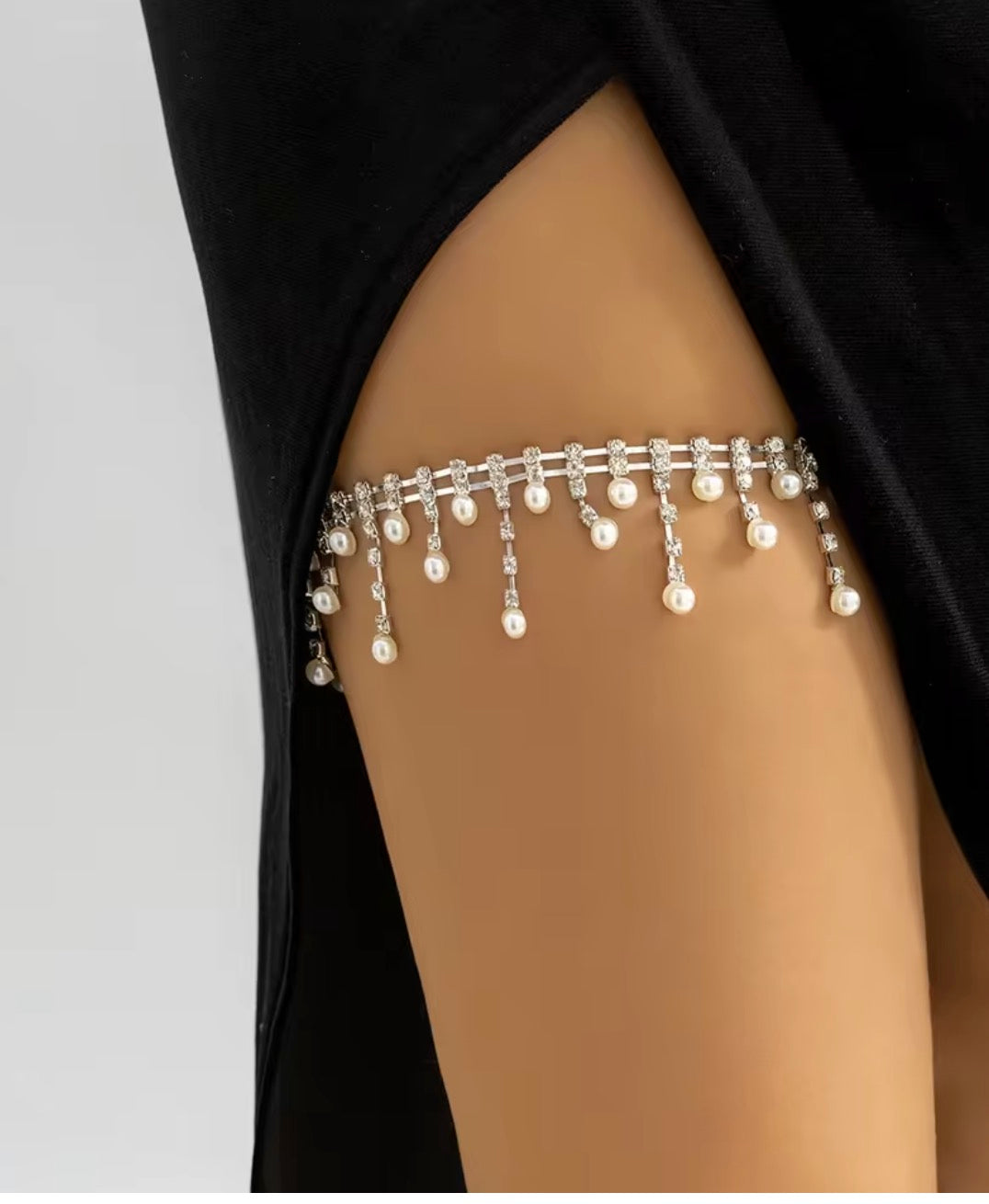 Giarrettiera Strass regolabile gioiello a filo singolo e altri modelli