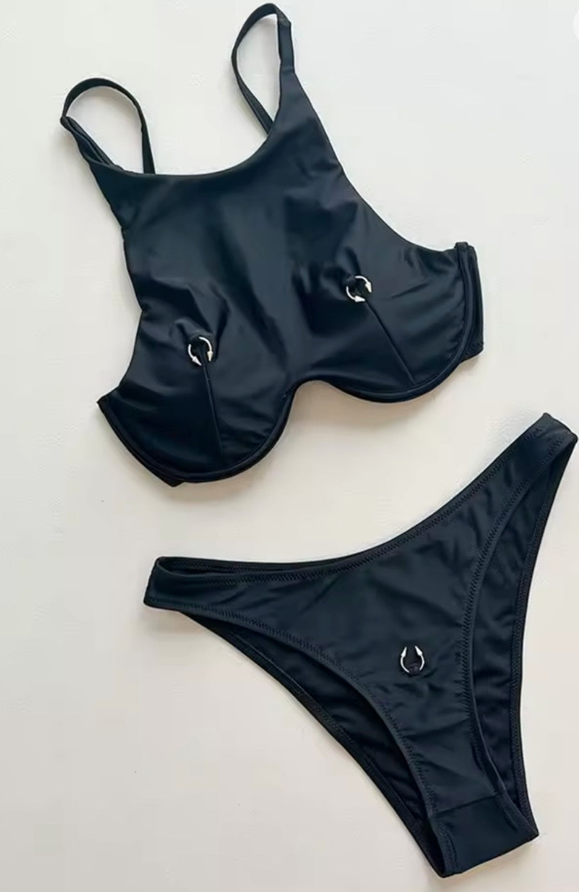 Bikini nipple piercing