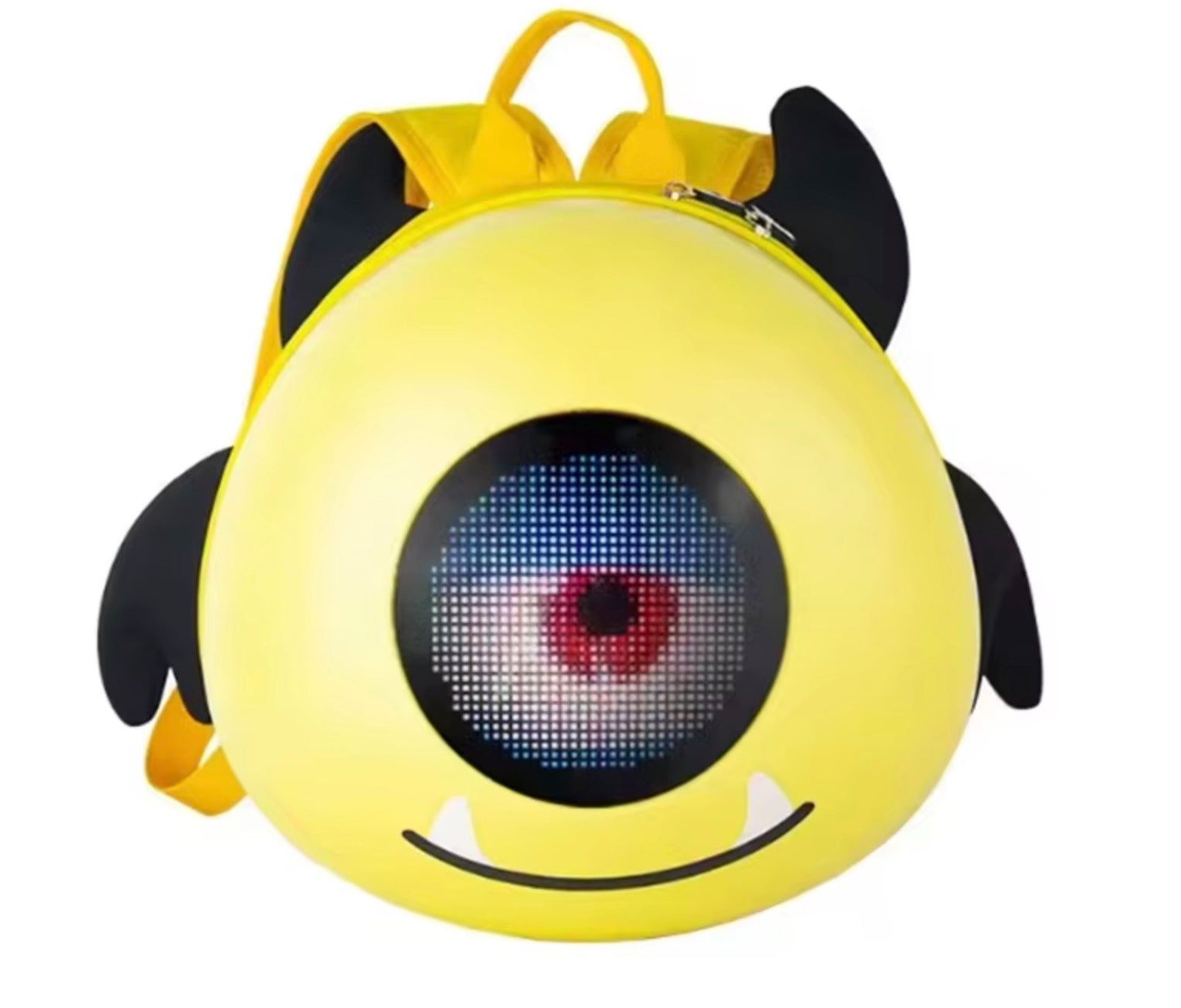 Zaino LED Angel Eye giallo con display a occhio acceso | Dream Shop