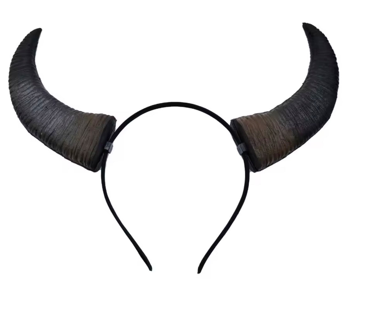 Demon Horns Headband 
Witch Queen Costume Accessory