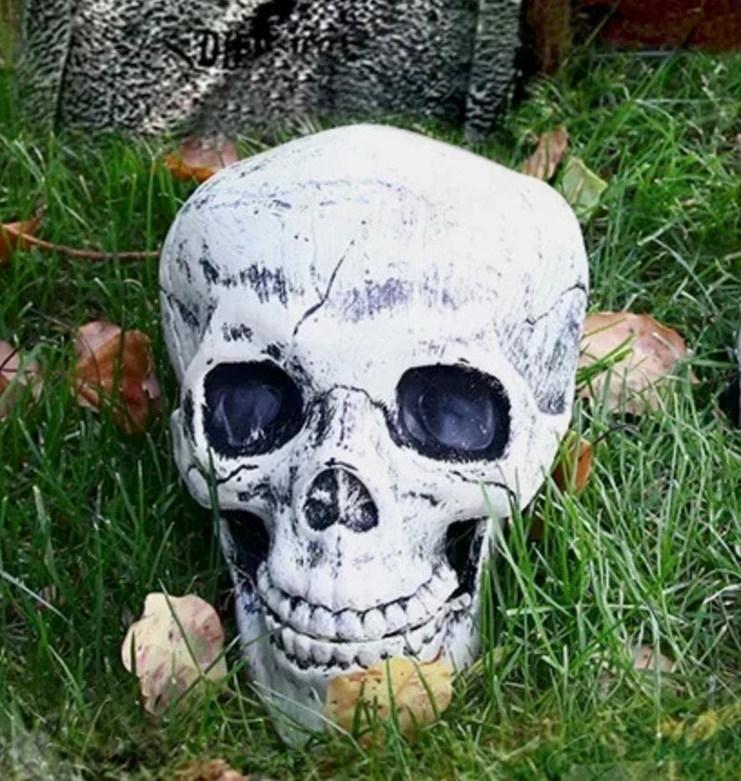Scheletro Halloween mani e teschio 
Decorazione giardino realistica