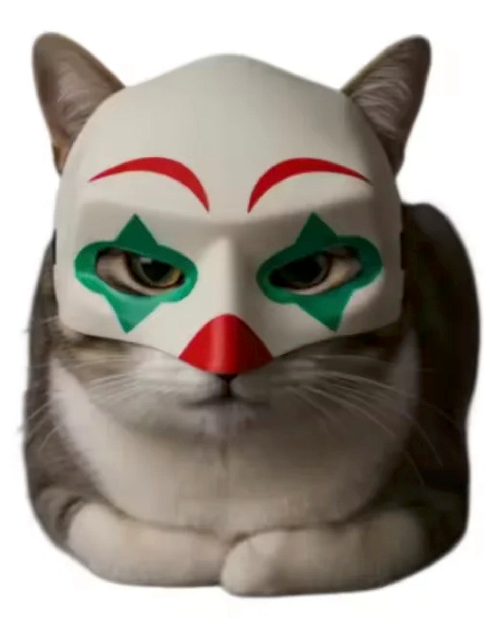 Maschera da gatto per animali Halloween 
Accessorio cosplay virale