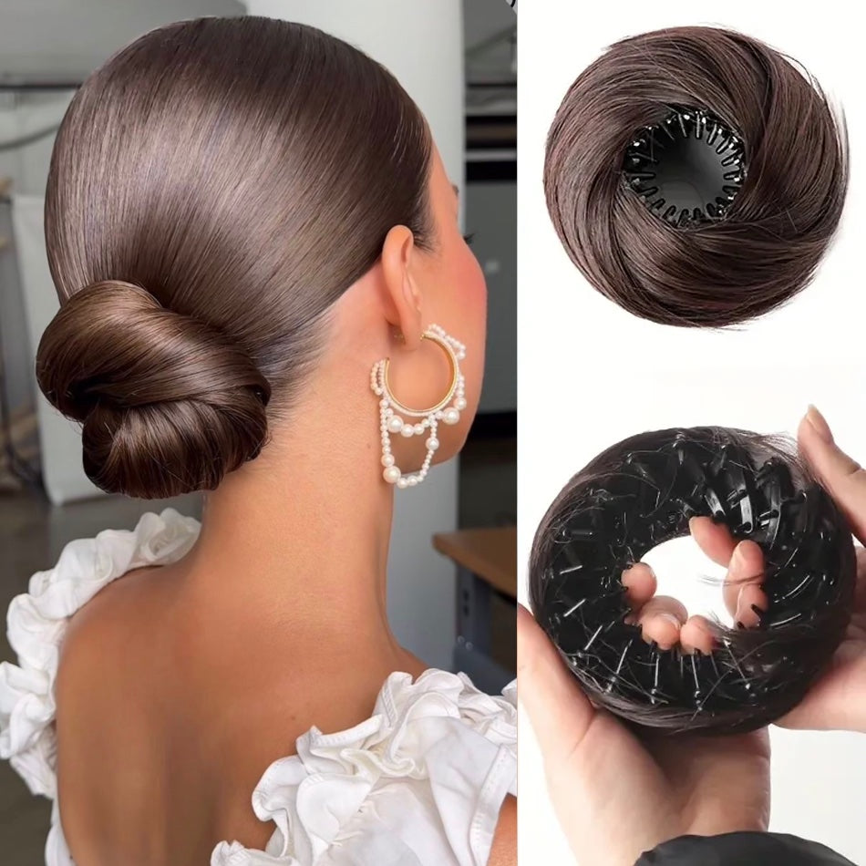 Chignon istantaneo in capelli sintetici con applicazione rapida
