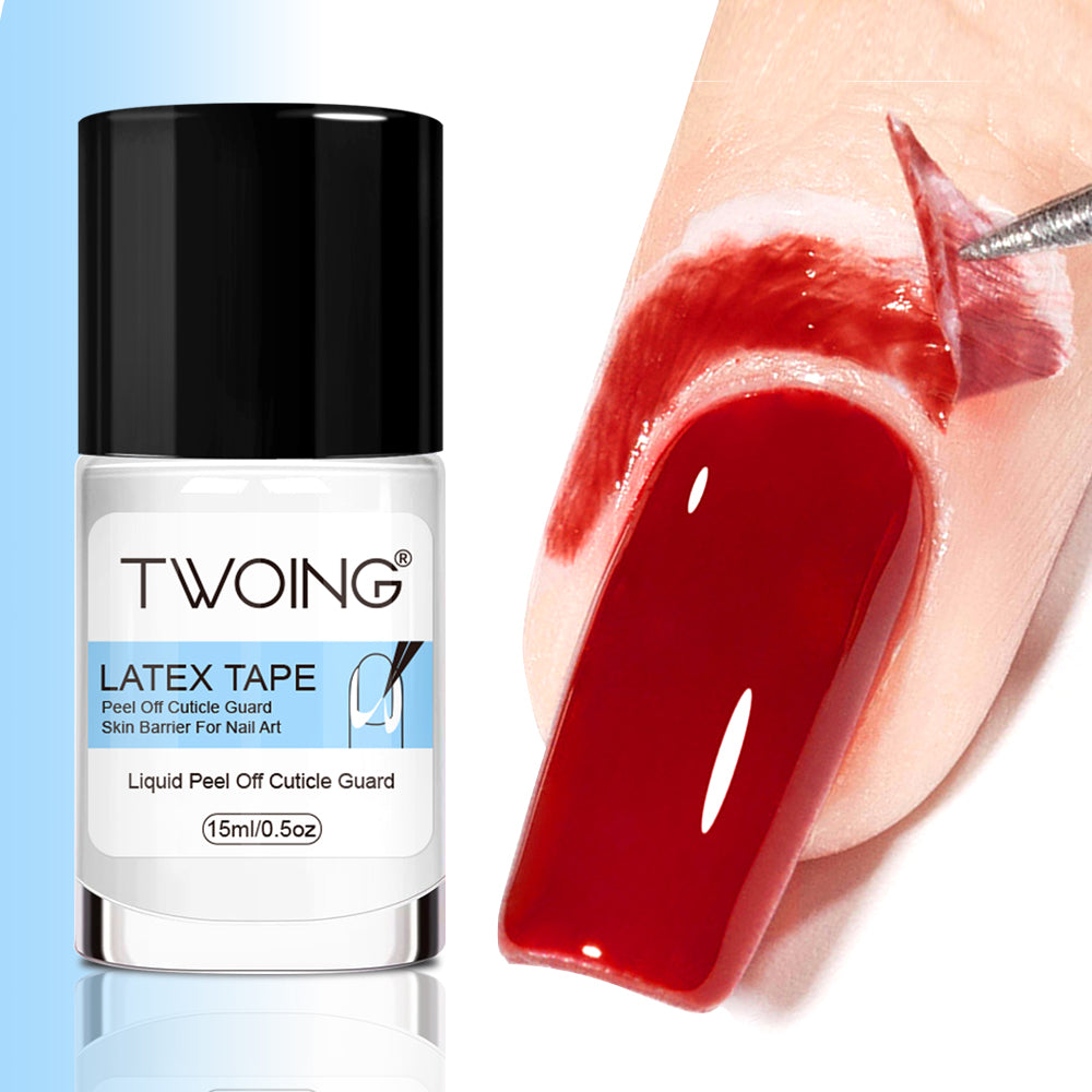 Peel off nail latex tape bottle and red nail with peel off film — Dream Shop